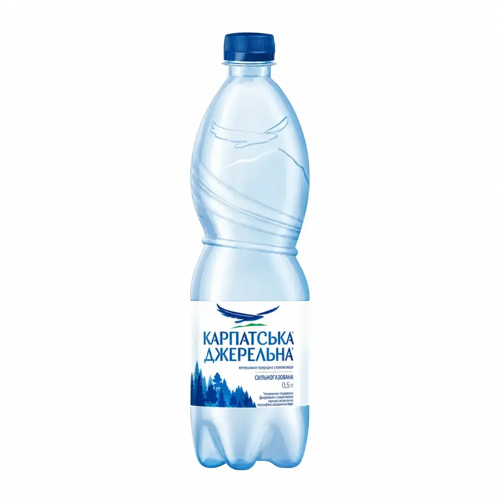 Вода б/а газована Карпатська джерельна 0,5л PET 12шт
