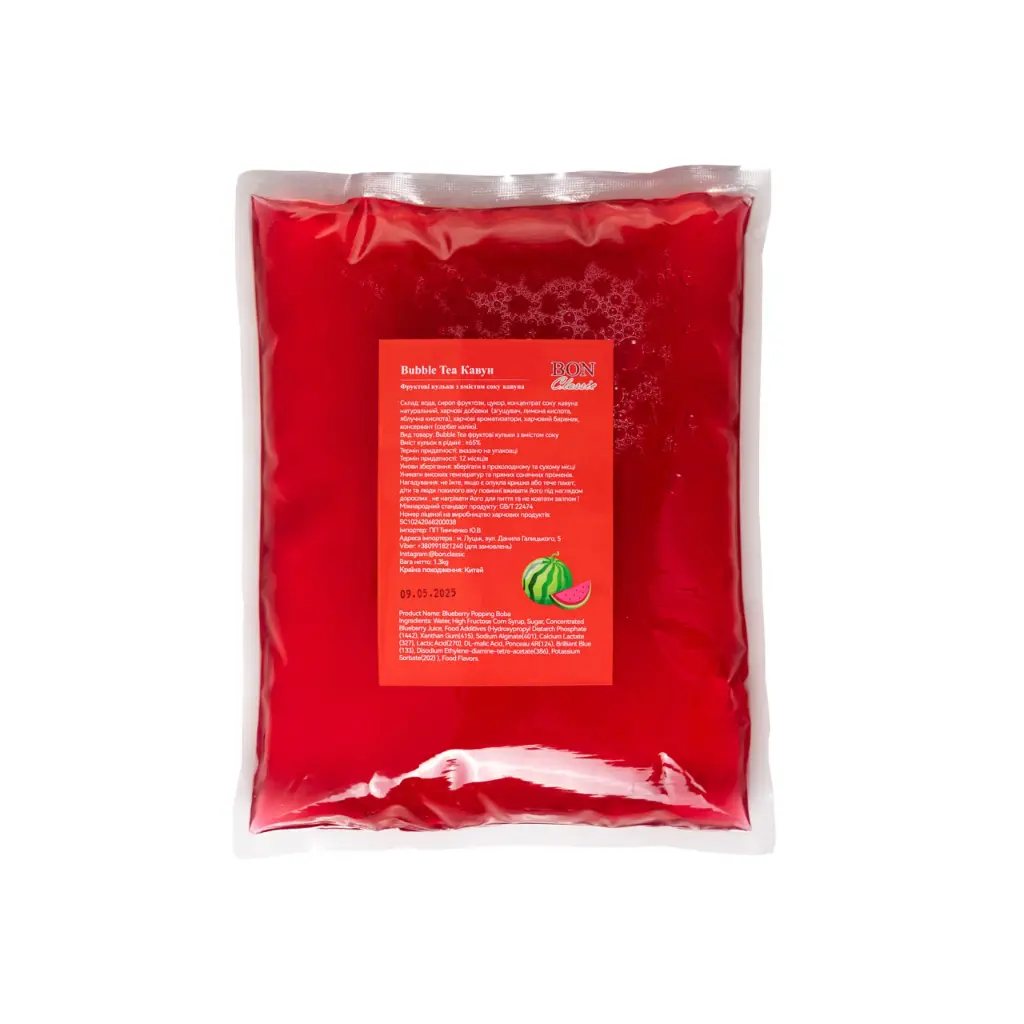 Кульки Bubble Tea "Бон класік" кавун 1300г