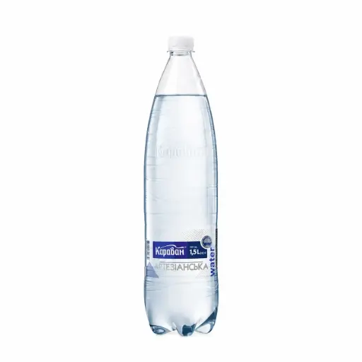 [SKU027] Вода б/а газ КАРАВАН 1,5л Артезіанська 1уп/6шт