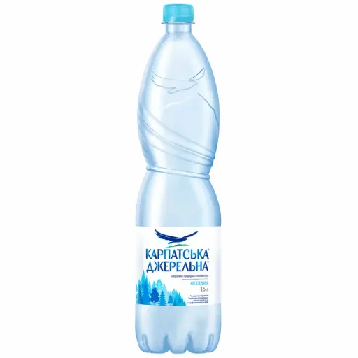 [SKU030] Вода б/а негазована Карпатська джерельна 1,5л РЕТ 6шт