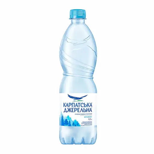 [SKU031] Вода б/а негазована Карпатська джерельна 0,5л PET 12шт
