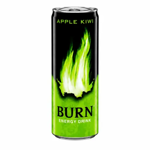 [SKU032] Енергетик б/а "Burn" Apple kiwi 0.25л зб (6шт)