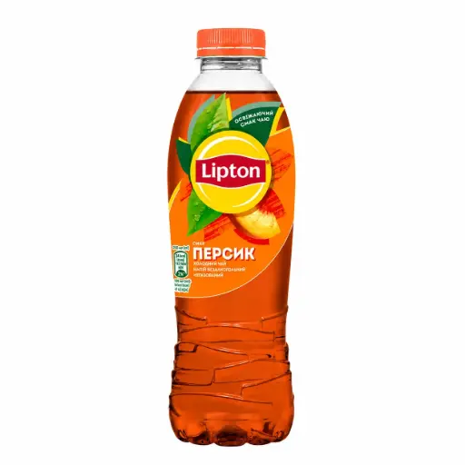 [SKU041] Чай холодний Lipton чорний з персиком 0,5л PET 12шт