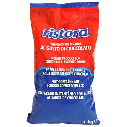 [SKU067] Какао Ristora з цукром синьо - червона 1кг
