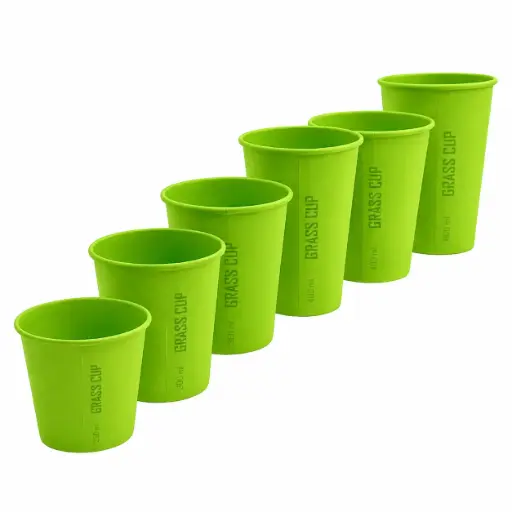 [SKU353] Стакан кольоровий одношаровий "Grass cup" 500 (st 90) (рукав 50)